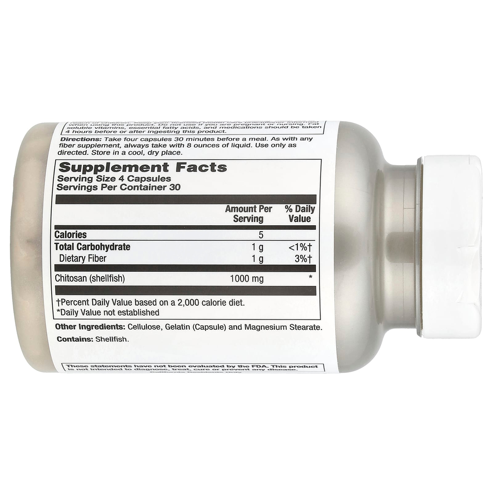 Natural Balance, хитозан, 120 растительных капсул (250 мг в 1 капсуле)