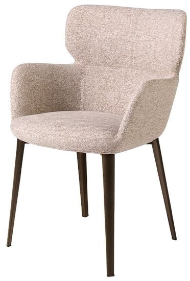 Стул 4104/A208 коричневый из пестрой ткани