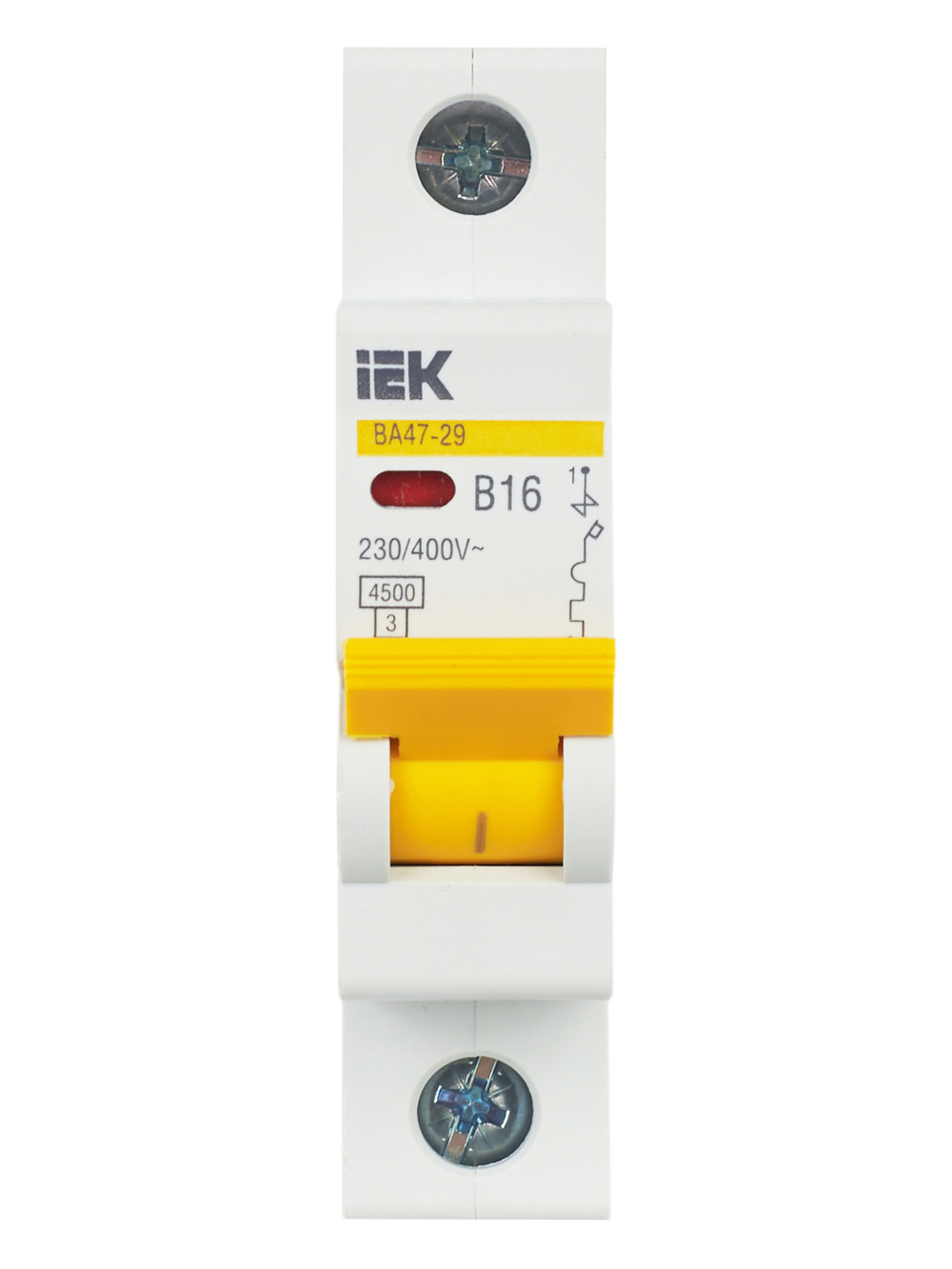 KARAT Автоматический выключатель ВА47-29 1P B 16А 4,5кА IEK