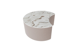 Столик Sun M, D 66 см высота 30 см (камень OV2, бежевый)