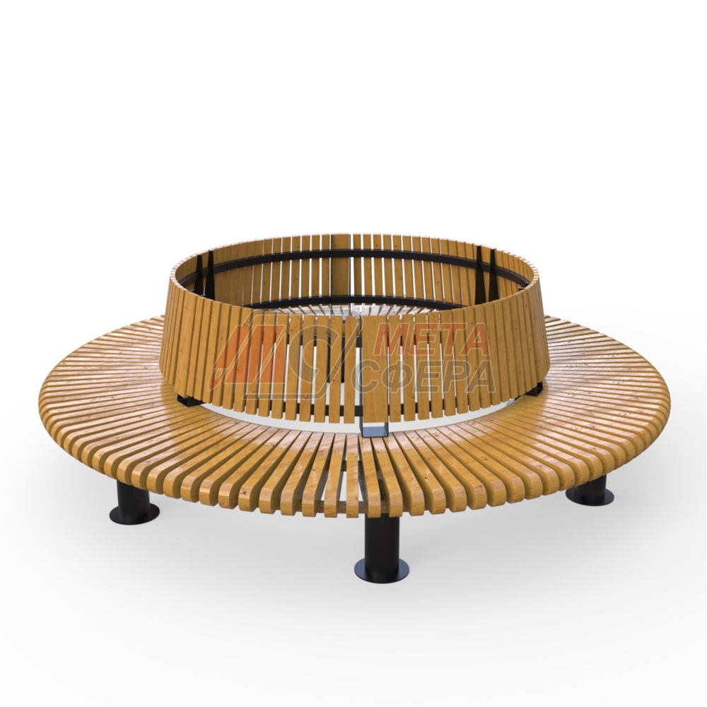 Скамейка Rail Road 01 круг