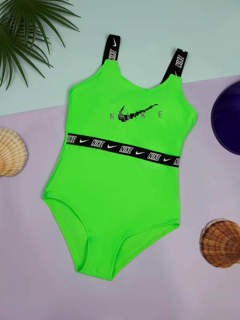 купальник слитный спортивный для бассейна утягивающий