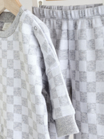 Лонгслив и брюки в комплекте для малышей Next E48-225, Белый, Серый