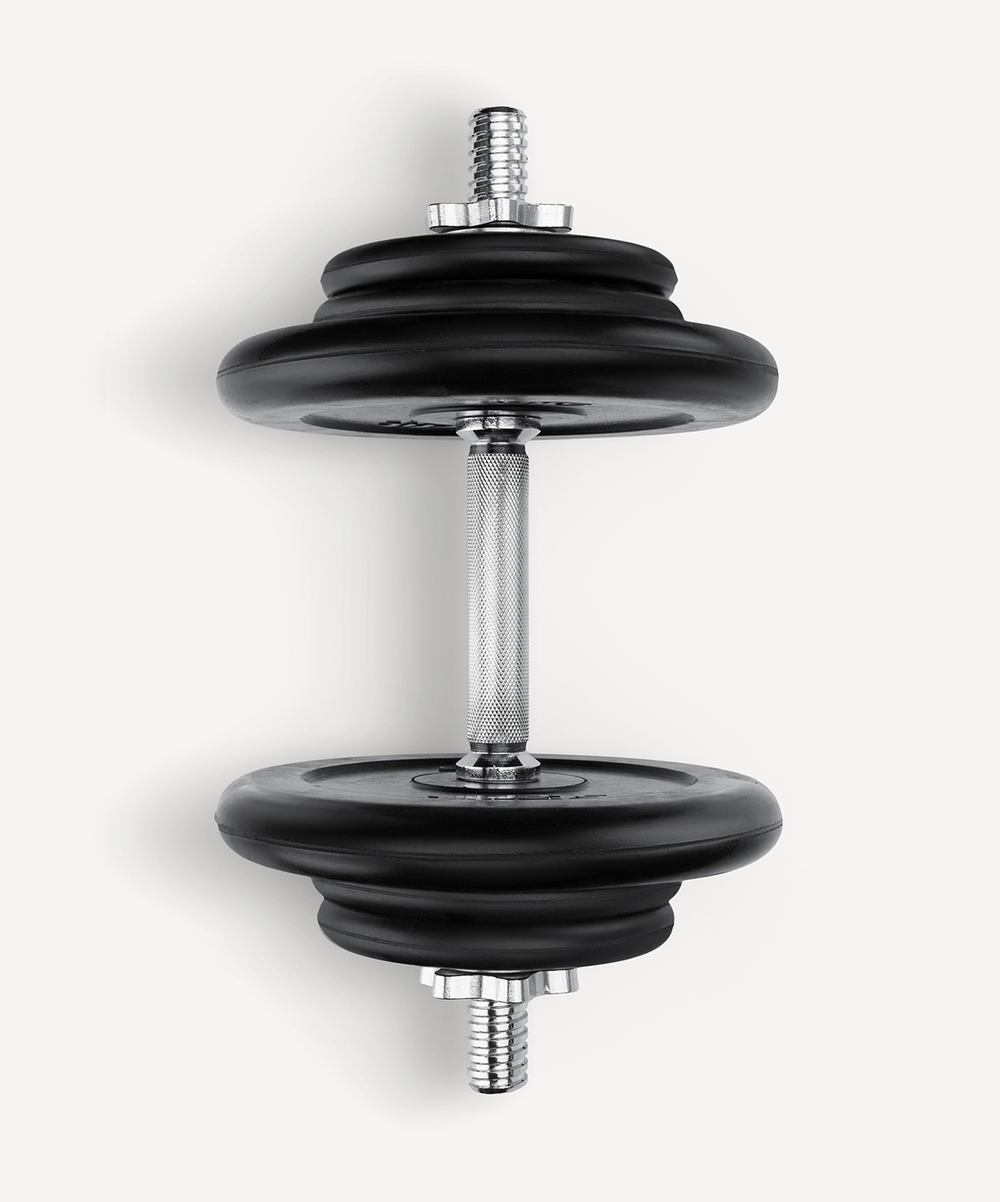 Гантель разборная обрезиненная в коробке DB-716, 16 кг