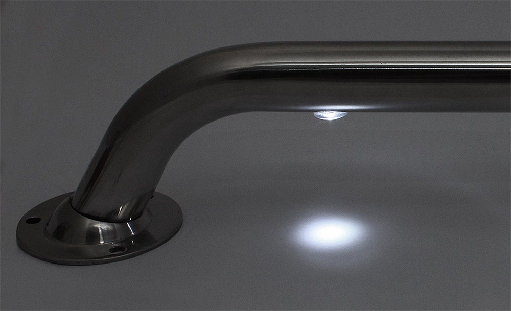 Рукоятка (поручень), 1 светодиод, 22х200 мм (10263143)