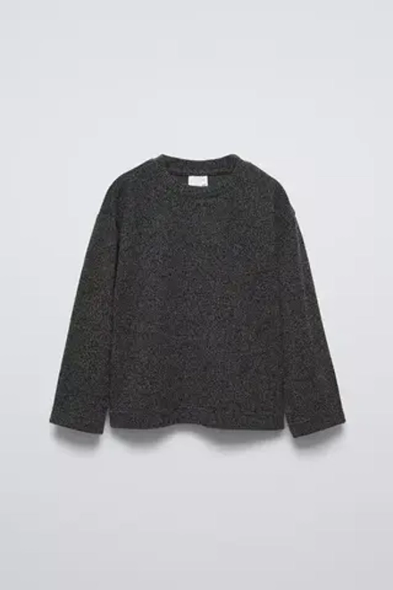ZARA ФУТБОЛКА ИЗ ТКАНИ SOFT TOUCH, СЕРЫЙ