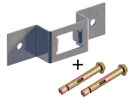 Скоба крепежная К1157 + 2 анкера 10х80