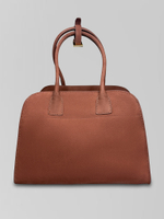 Сумка 538 замшевая открытая с короткими ручками и ремешками по бокам