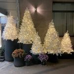 Искусственная белая елка «Жемчужная» (пвх) 180 см / 1.8 м