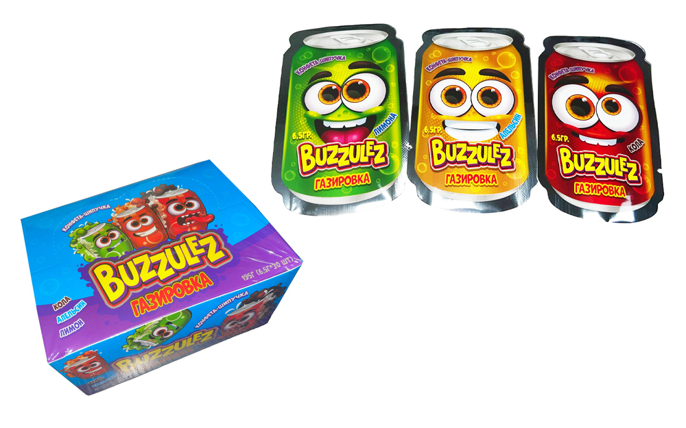 Сах. конф. "Buzzulez" 20*30шт 6,5г