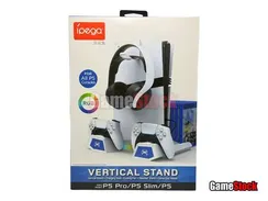 PS5 Подставка для консоли и двух джойстиков, c охлаждением и док-станцией (PEGA PG-P5S023)