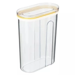 Емкость для сыпучих продуктов с крышкой (слайдером) 1,5л, Желтый