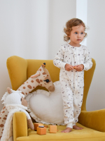 Комбинезон Mjölk Sleep and Play Кляксы, на манжетах, уценка