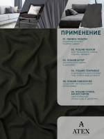 Ткань Канвас для штор интерьера портьер рукоделия отрез