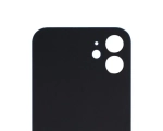 Задняя крышка для iPhone 12 Синий (стекло, широкий вырез под камеру, логотип)