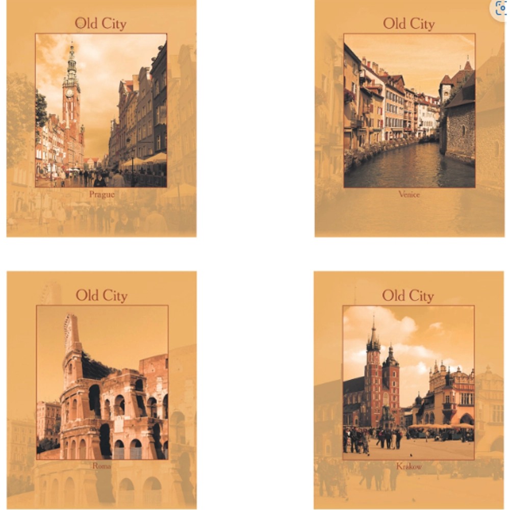 Тетрадь 96л. А5 клетка Staff «ГОРОДА» офсет №2 обложка картон АССОРТИ (4/56)