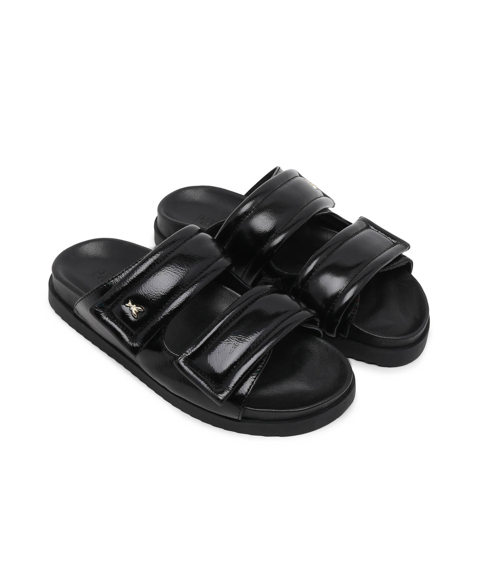 Кожаные шлепанцы Patrizia Pepe - черный(8X0001 L057)