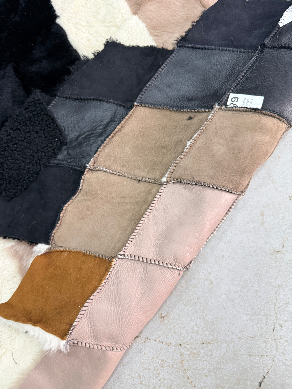 Покрывало меховое ковер из шкуры овчины