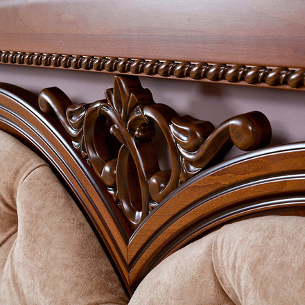 ЛОРЕНЦО Кровать с мягким элементом и ножной спинкой