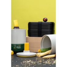 Полипропиленовый ланч-бокс Food Time SS-LBDL-PP-BLK-1, 1 л, 18.5 х 10 х 11 см, черный