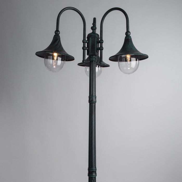 Садовый светильник Arte Lamp A1086PA-3BG