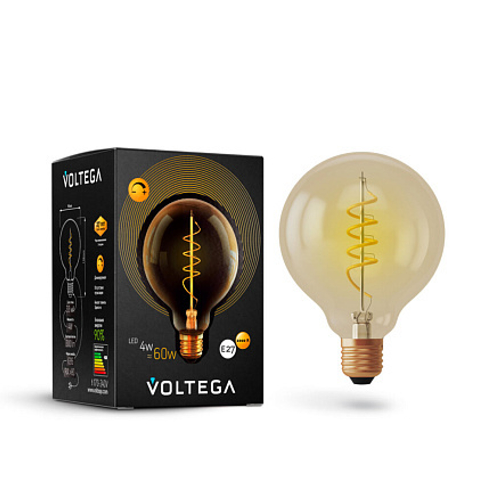 Светодиодная лампа Loft Led G95 4W 2800K E27 DIM