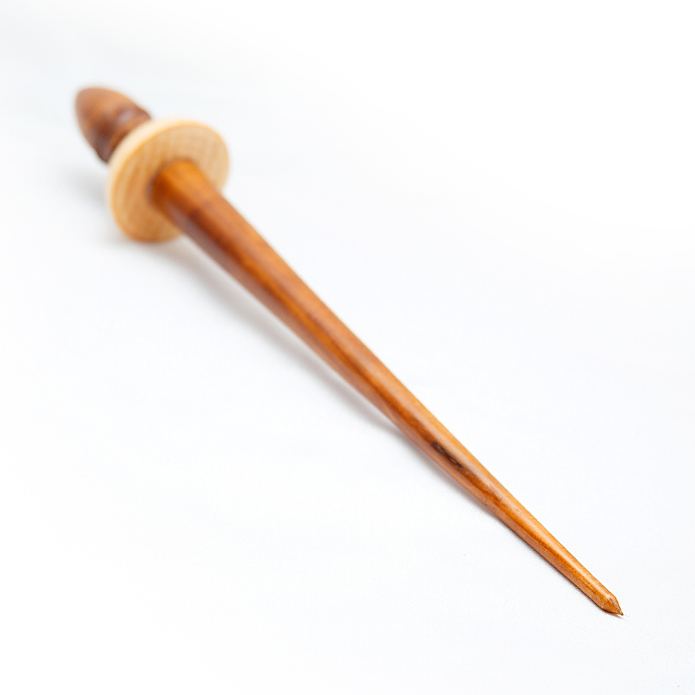 Тибетское опорное веретено из дерева сибирский кедр. Art of Siberia. B27