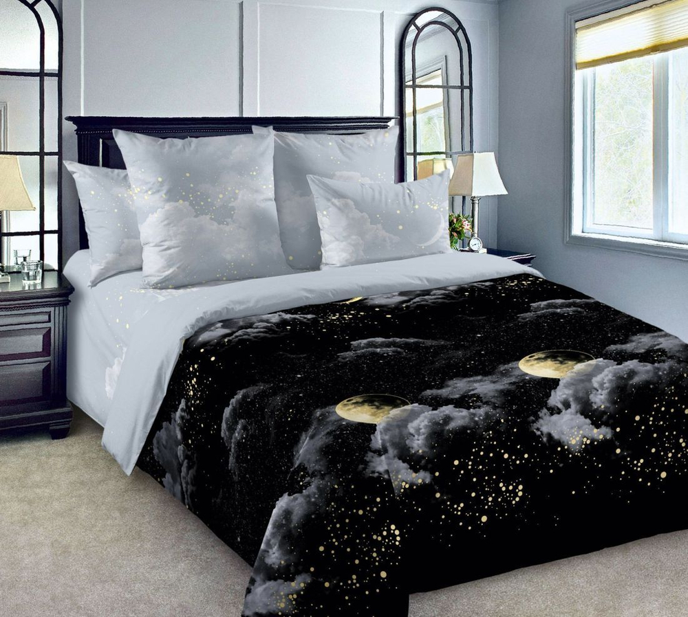 Постельное белье 2 спальное, простыня евро 218х240, перкаль, наволочки 70х70, хлопок 100%