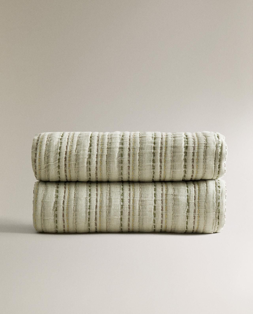 Zara Home - Хлопковое муслиновое одеяло, синий, 140x190 см