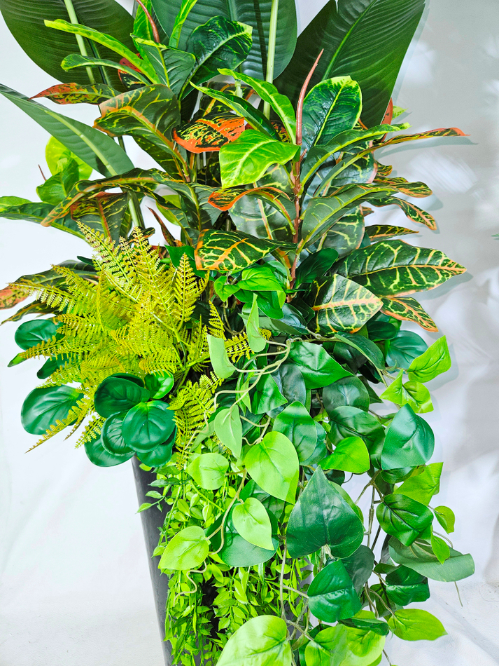 Искусственная композиция Интерьерная из растений 160см в кашпо