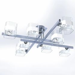 Citilux Вирта CL139280 Люстра потолочная Алюминий