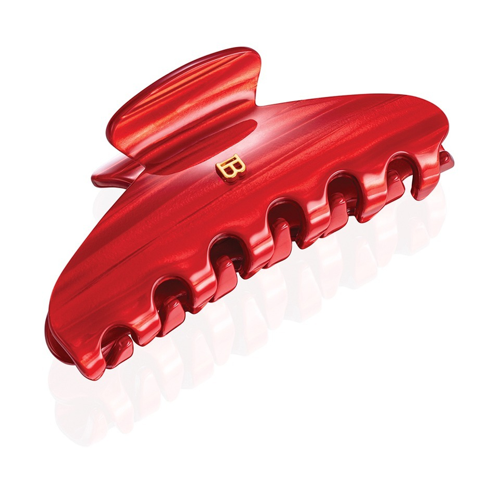 BalmainHairCouture Заколка-краб Страстный Алый размер L PINCE A CHEVEUX LARGE