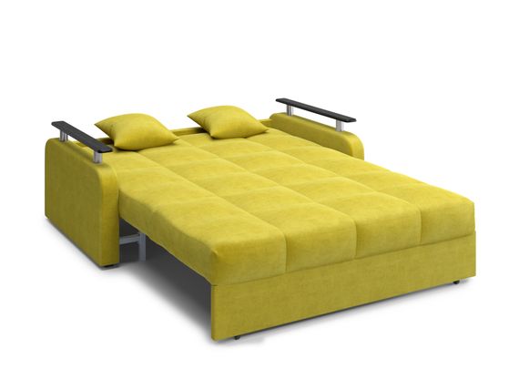 Диван Денвер 1,6 - Velutto 28 оливковый/  коричневая накладка