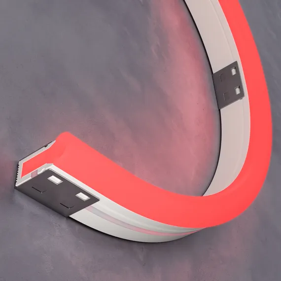 Гибкий неон 1708 24В 9,6Вт/м Красный IP67 5м Led Strip 200501