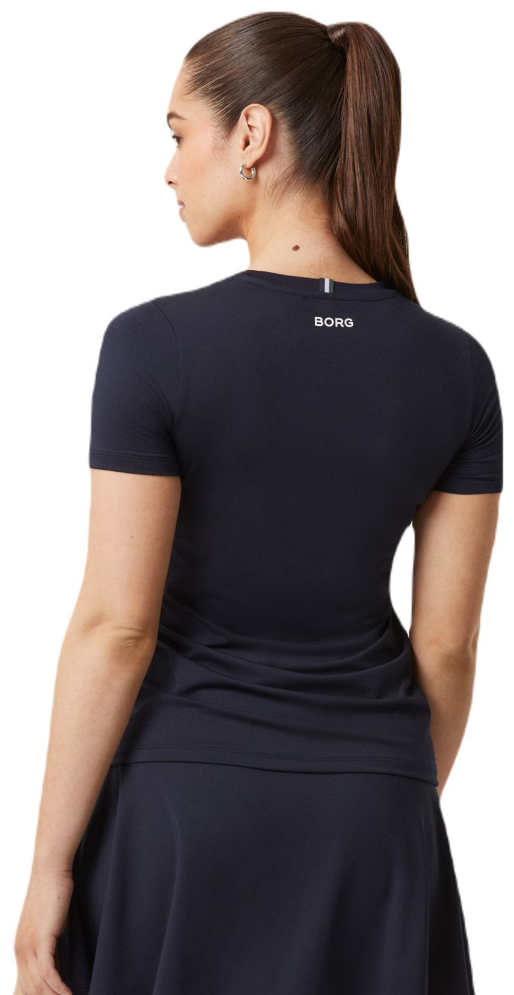 Женская теннисная футболка Björn Borg Ace Slim T-Shirt - небесный