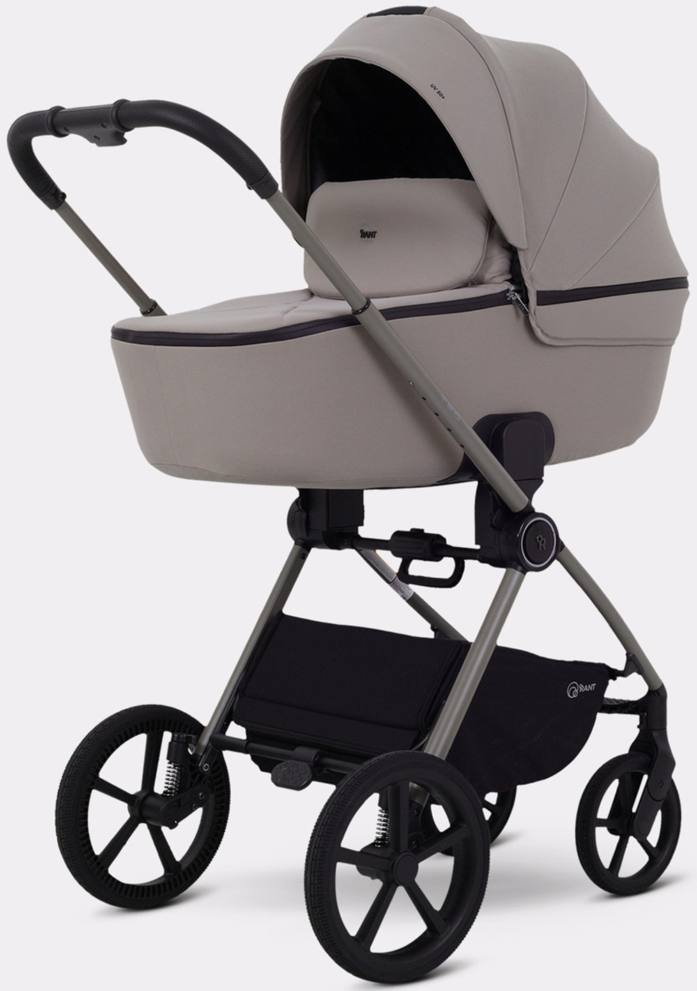 Детская коляска Rant Teo Soft 3 в 1 с автокреслом Evomax Grey Cloud