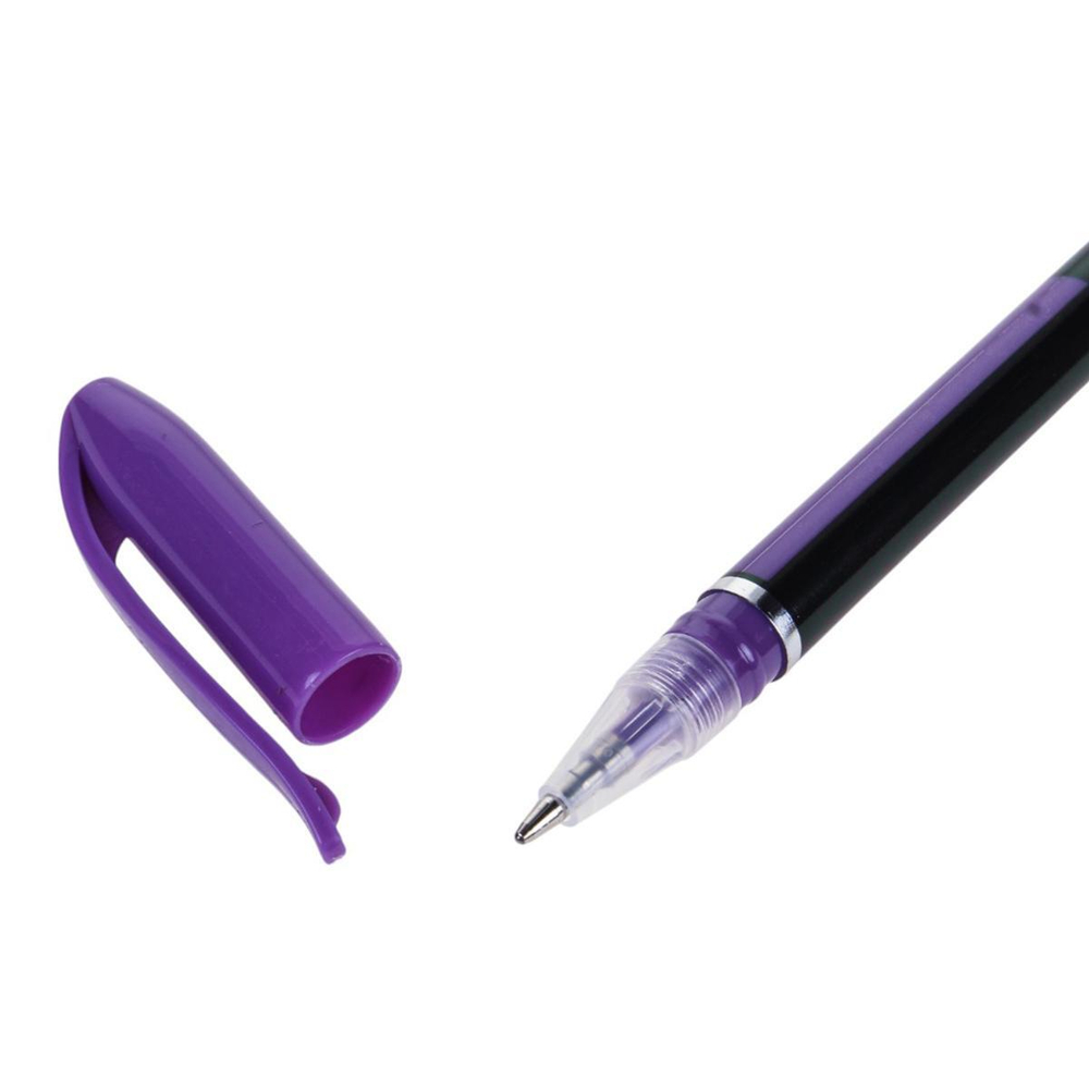 Набор гелевых ручек с блестками 1мм 24 штук в ПВХ упаковке