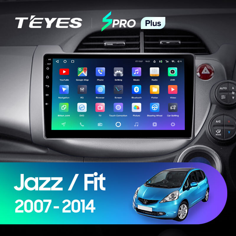 Teyes SPRO Plus 10.2" для Honda Fit 2007-2014