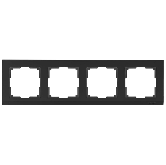 Рамка Werkel Stark на 4 поста черный W0041808 4690389161919