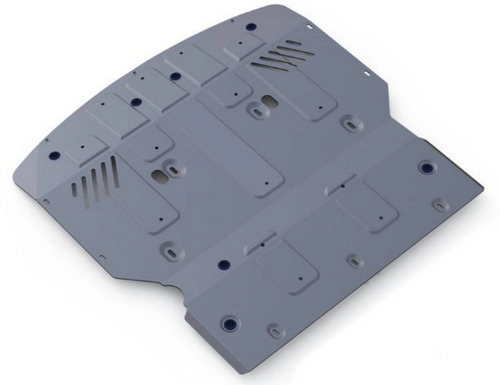 Защита картера Rival для Porsche Panamera I (V - 3.0) 4WD 2009-2016, штампованная, алюминий 4 мм, с крепежом, 333.4608.1