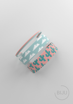 Схема PEYOTE, Схема браслета мозаичное плетение, узор из Miyuki Delica 11/0, файл PDF, №169