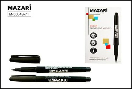 Маркер перманентный 1,5мм пулевидный, черный