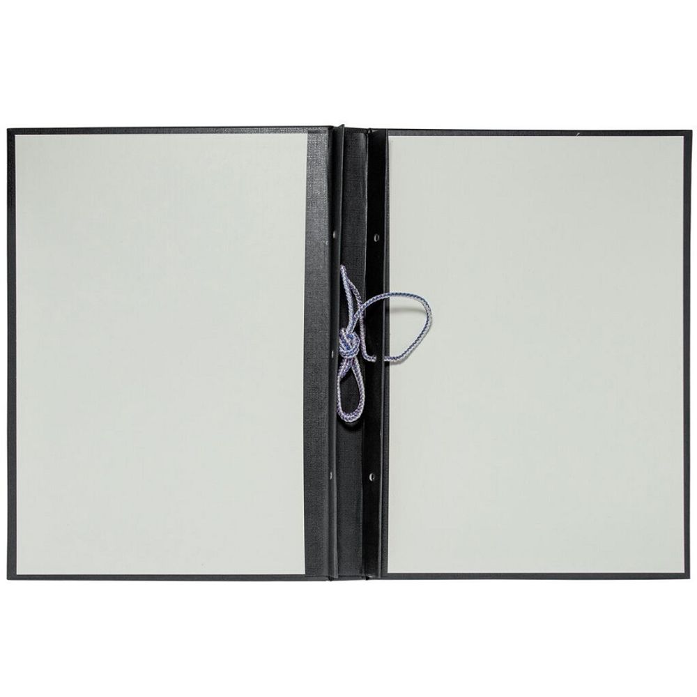 Папка для дипломных работ без бумаги, на тесьме, черная, Jenzol