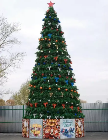 Уличная сосна Уральская зеленая 8 м., каркасная, Леска, Green Trees (GT8URLES)