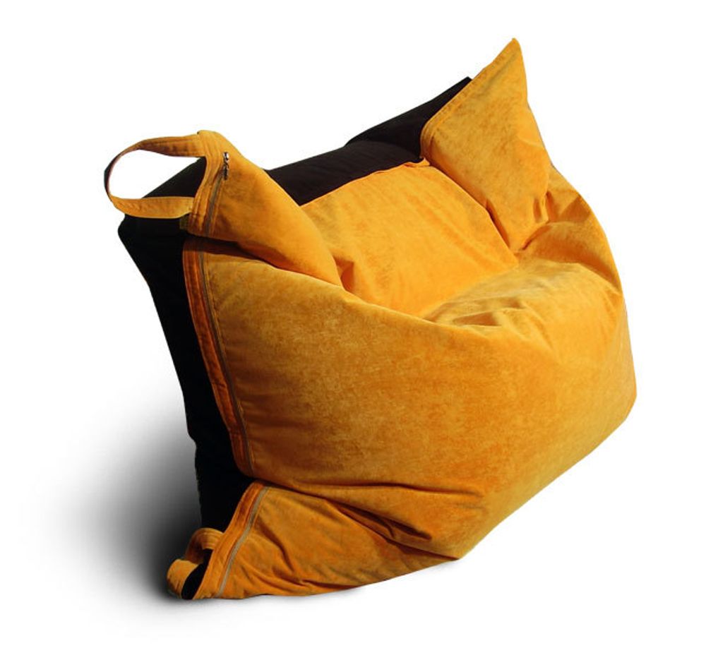 Кресло подушка Оранжево-Черная