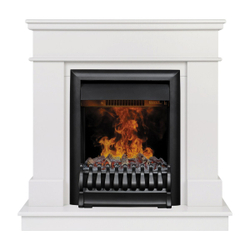 Электрокамин RealFlame Selena STD WT молочный с очагом Oregan