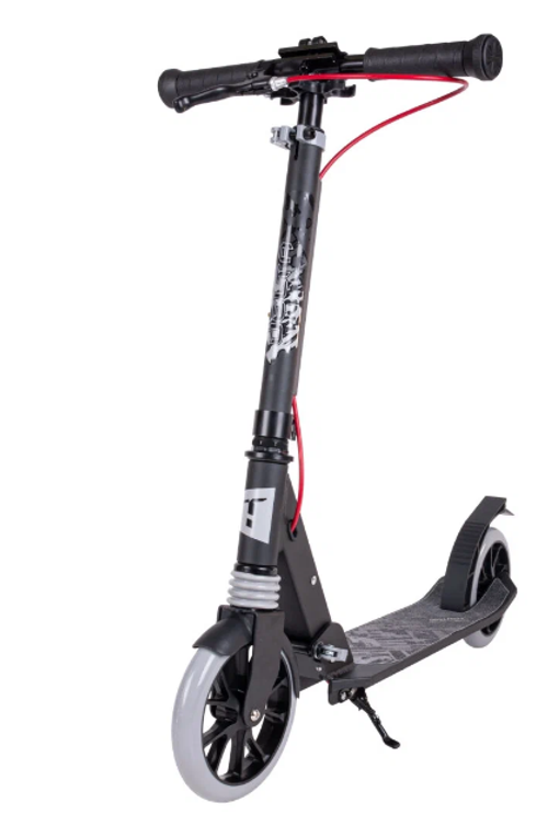 Самокат Tech Team Delta black-grey 1/4 чёрный/серый