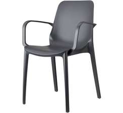 Кресло пластиковое Ginevra, антрацит