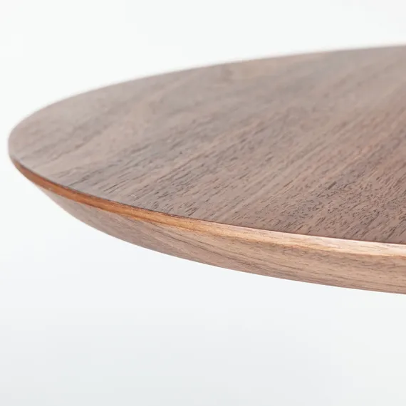 Барный стол Slot Ø65х96 см, орех, ножка черный металл