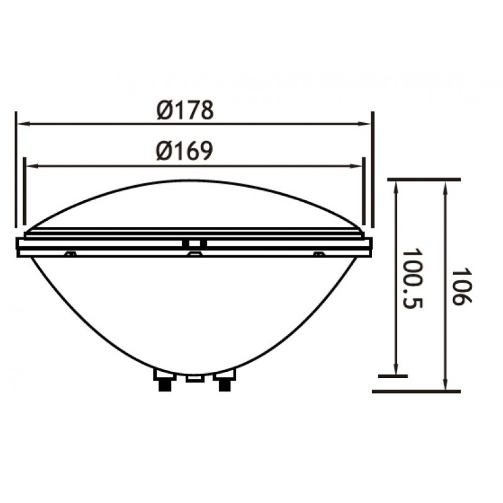 Лампа светодиодная цветная PAR56 24 Вт, 12В AC, LED24LC
